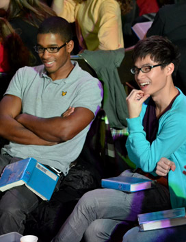 Students at a UCCF event